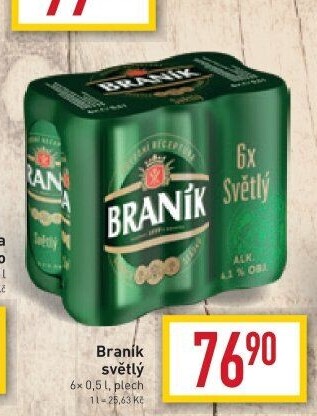 Pivo světlé Braník