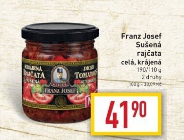 Sušená rajčata v oleji Exclusive Franz Josef Kaiser