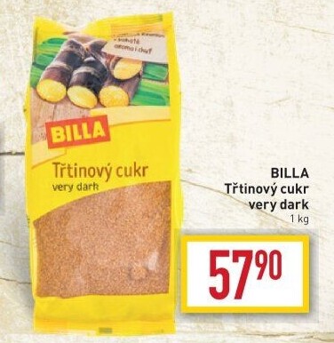 Třtinový cukr Very Dark Billa