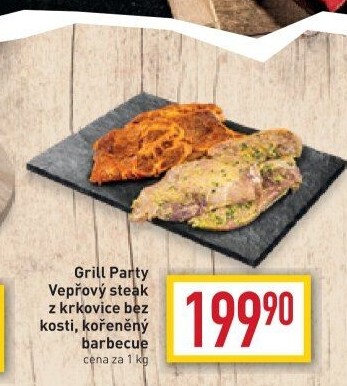 Vepřová krkovice marinovaná steak Grill Party
