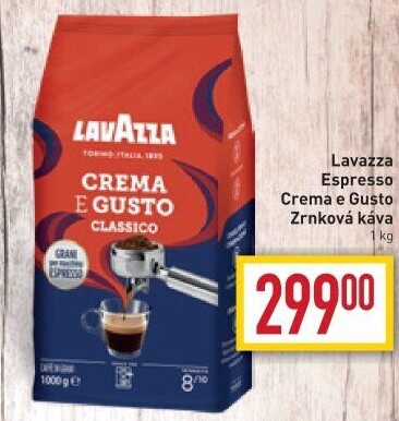 Zrnková káva Crema e Gusto Espresso Lavazza