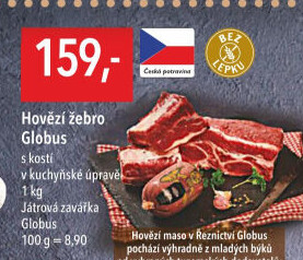 Hovězí žebra s kostí Globus