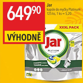 Kapsle do myčky Platinum Jar