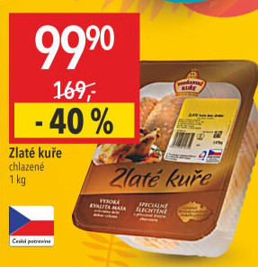 Kuře Zlaté Vodňanské kuře