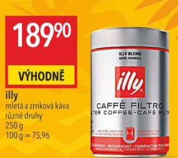 Mletá káva Espresso Illy
