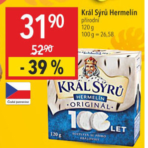 Sýr Hermelín Král sýrů