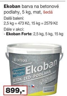 Barva na dřevo i beton Ekoban Detecha
