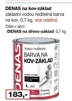 Barva na kov antikorozní základní Denas