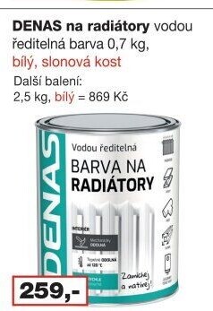Barva na radiátory Radiátor Denas