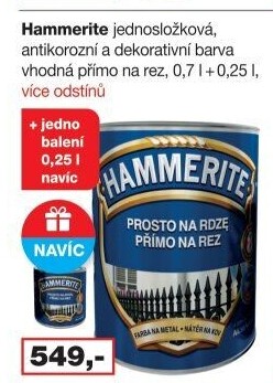 Barva přímo na rez Hammerite