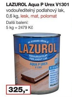 Lazura na dřevo Aqua P Urex Lazurol
