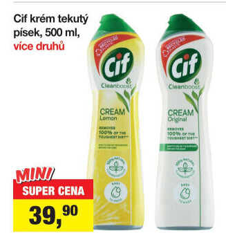 Krémový čistič Cif Cream
