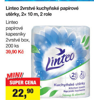 Utěrky kuchyňské 2vrstvé Linteo
