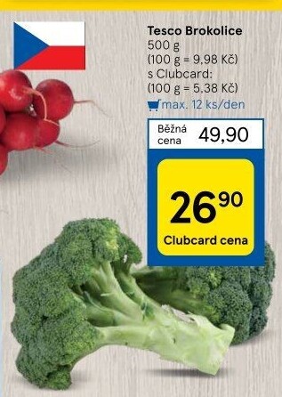 Brokolice Tesco