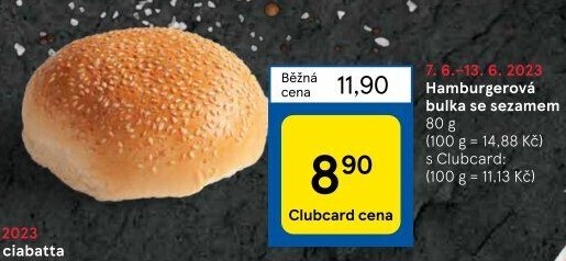 Bulka na hamburger