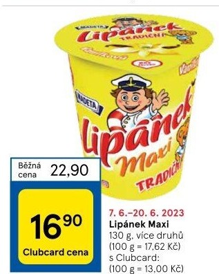 Dezert Lipánek Madeta