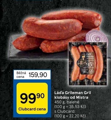 Grilovací klobása od Mistra Láďa Grileman Kostelecké uzeniny