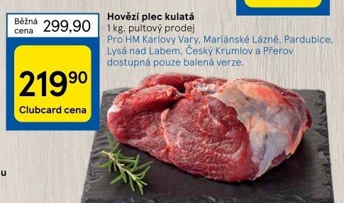 Hovězí plec kulatá - falešná svíčková