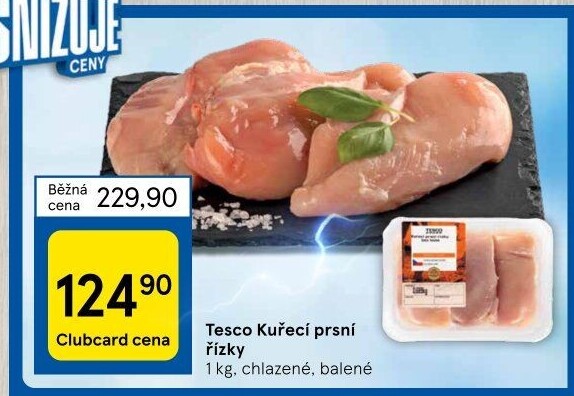 Kuřecí prsní řízky Tesco