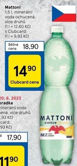 Ochucená voda Mattoni