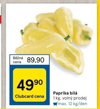 Paprika bílá