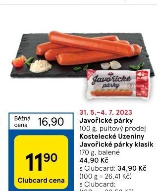 Párky javořické