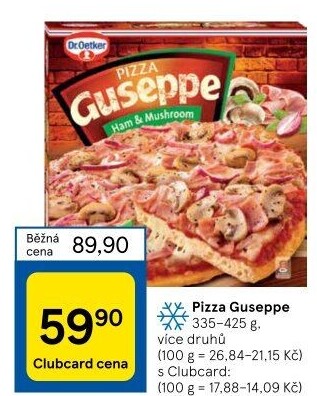 Pizza mražená Guseppe Dr. Oetker