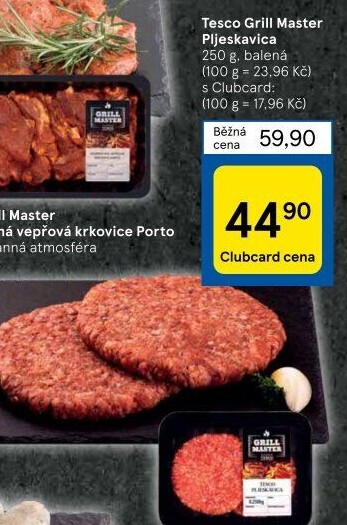 Pljeskavica Grill Master Tesco