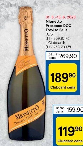 Prosecco brut DOC Treviso Mionetto
