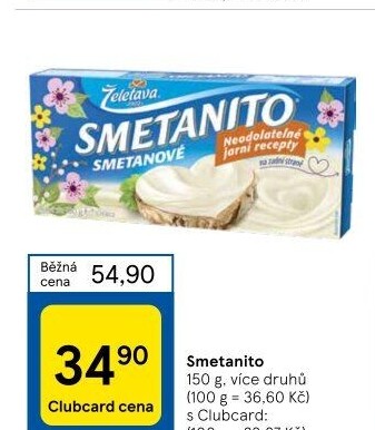 Sýr tavený Smetanito Želetava