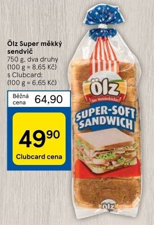 Toustový chléb Sandwich Soft Ölz