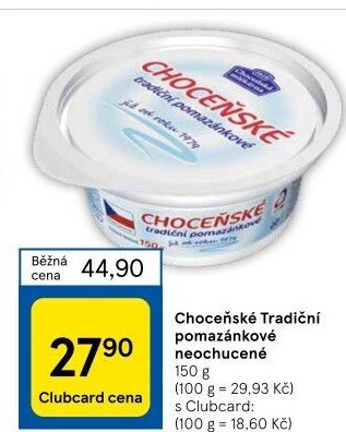 Tradiční pomazánkové Choceňské