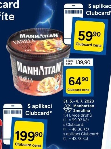 Zmrzlina v kelímku Manhattan Nestlé