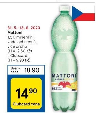 Ochucená voda Mattoni