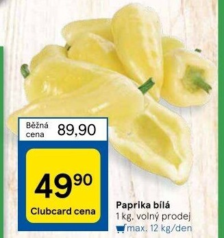 Paprika bílá