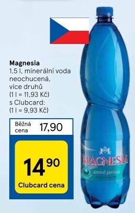 Přírodní voda Magnesia