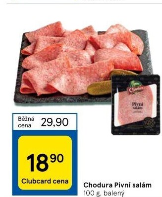 Salám pivní Beskydské uzeniny Chodura