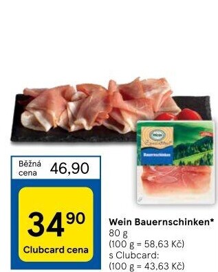 Šunka Bauernschinken Wein