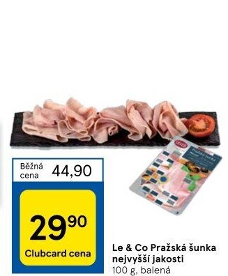Šunka pražská nejvyšší jakosti LE&amp