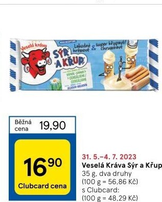 Sýr a křup Veselá kráva