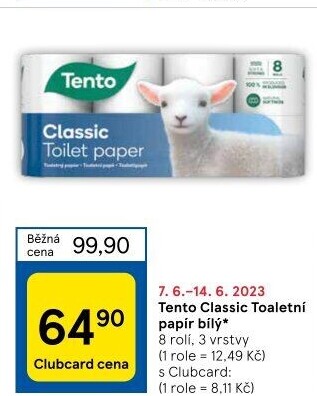 Toaletní papír 3vrstvý Tento