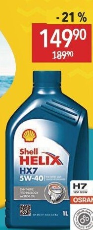 Motorový olej 5W - 40 Helix HX7 Shell