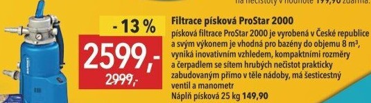 Písková filtrace ProStar 2000 Marimex
