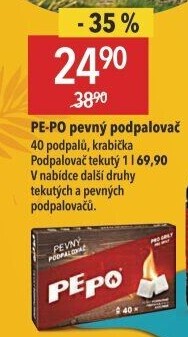 Podpalovač pevný Pe-Po
