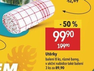 Utěrky látkové
