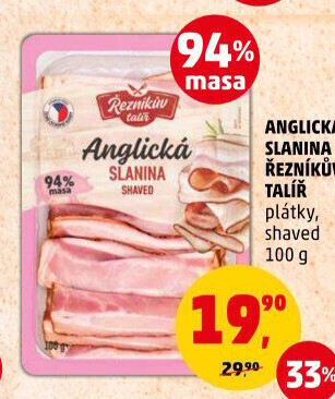 Anglická slanina Řezníkův talíř