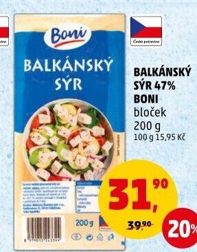 Balkánský sýr Boni