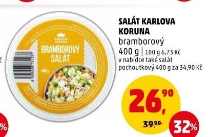 Bramborový salát Karlova Koruna