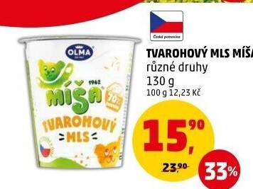 Dezert Tvarohový mls Míša Olma
