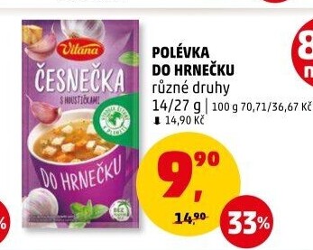 Instantní polévka do hrnečku Vitana